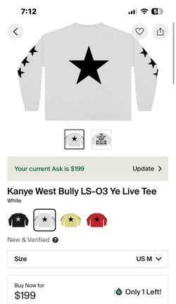 New Kanye west Yzy size 2/ Medium/Larger *Live at Sofi* (White) NEW