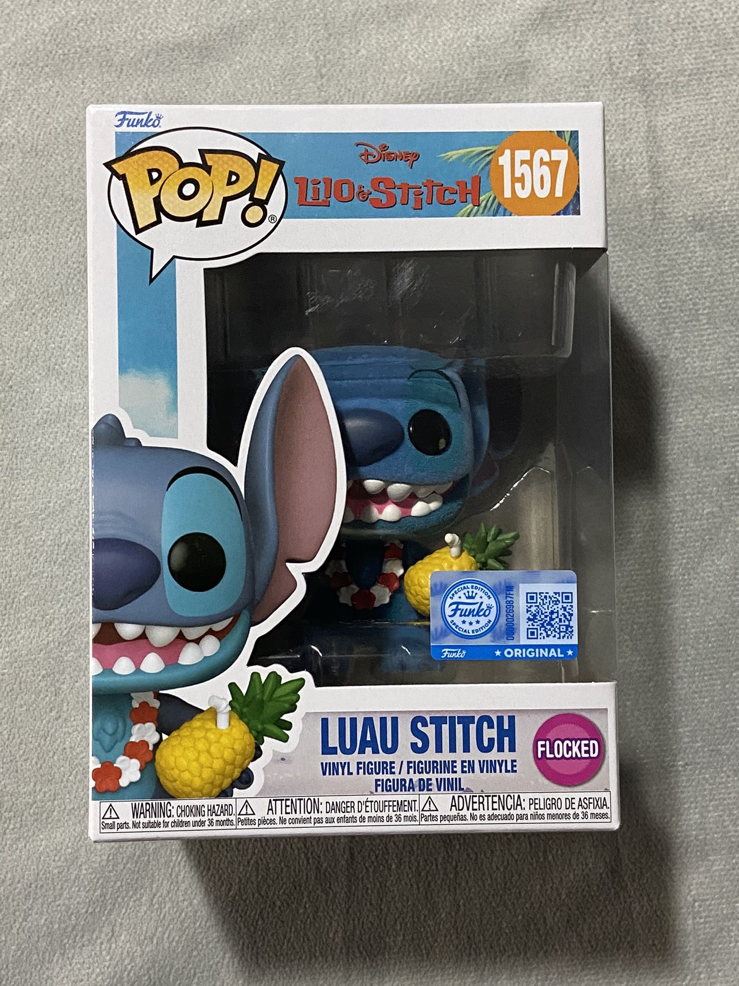 Luau Stitch (Flocked) Funko Pop #1567