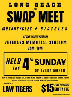Bike swap meet Sunday 6/28