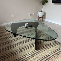 black/glass coffee table