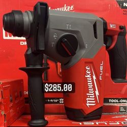 Milwaukee Fuel  Rotary Hammer Financing Available 