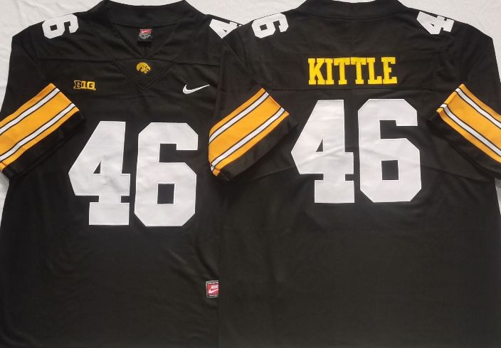 Men’s Iowa Hawkeyes White #46 KITTLE, S To 3Xl