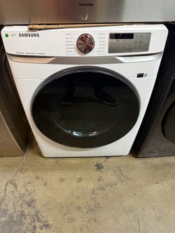 🧺 NEW Samsung 7.5 Cu Ft ELECTRIC Dryer NOT Gas Steam Sanitize SmartThings WiFi White Secadora Eléctrica Suszarka Elektryczna Электрическая Сушилка La