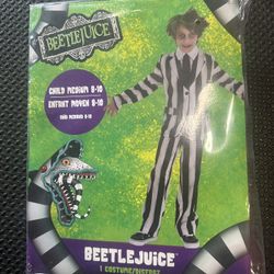Kids Beetlejuice Halloween Costume Size 10/12
