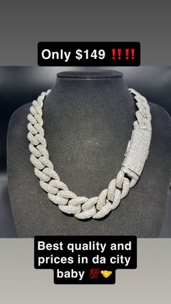 Iced Out Cuban Link Chain Necklace