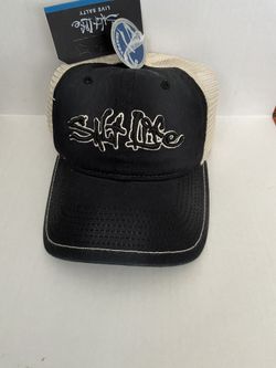 Salt life Black And White Cap