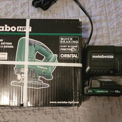 NEW Metabo HPT 18V Cordless Jig Saw, Battery and Charger