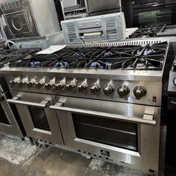 48” FORNO GAS RANGE EIGHT BURNER 