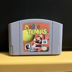 Mario Tennis for Nintendo 64 video game console system n64 cartridge super Bros brothers
