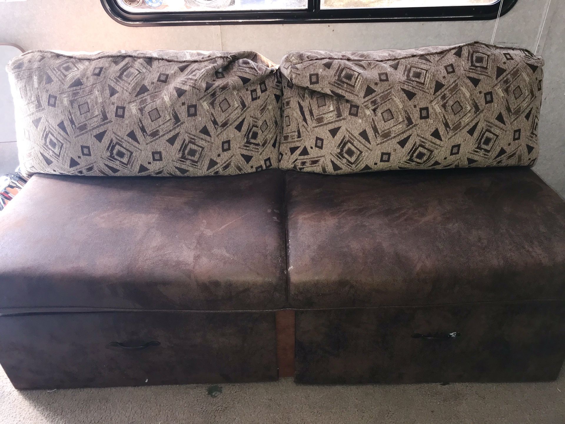 RV, Camper, Motorhome pull down sofa couch