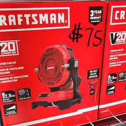 Misting Fan Kit+Battery +Charger Craftsman Fan
