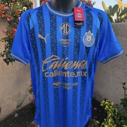 S,M,L,Xl,2XL,3XL,4XL slim fit available Soccer Chivas Guadalajara new jersey 3rd kid blue 2026 azul terser uniforme el rebaño sagrado New Jersey 20