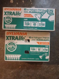 Vintage Sylvania halogen light bulbs 120 v