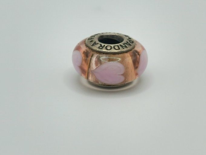 Pandora Pink hearts charm