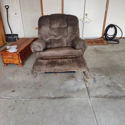Grey Recliner. 