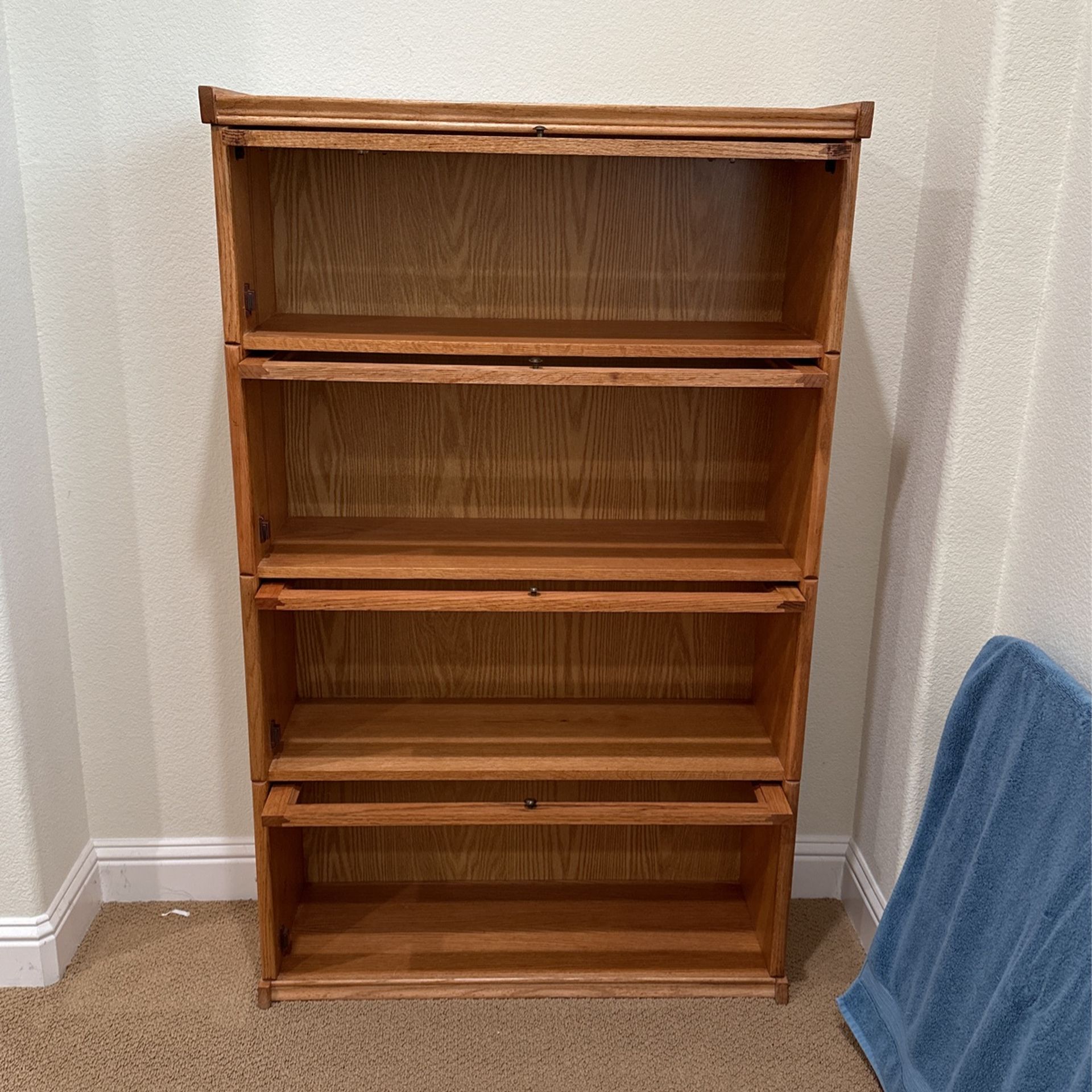 Book Case w/glass door cover