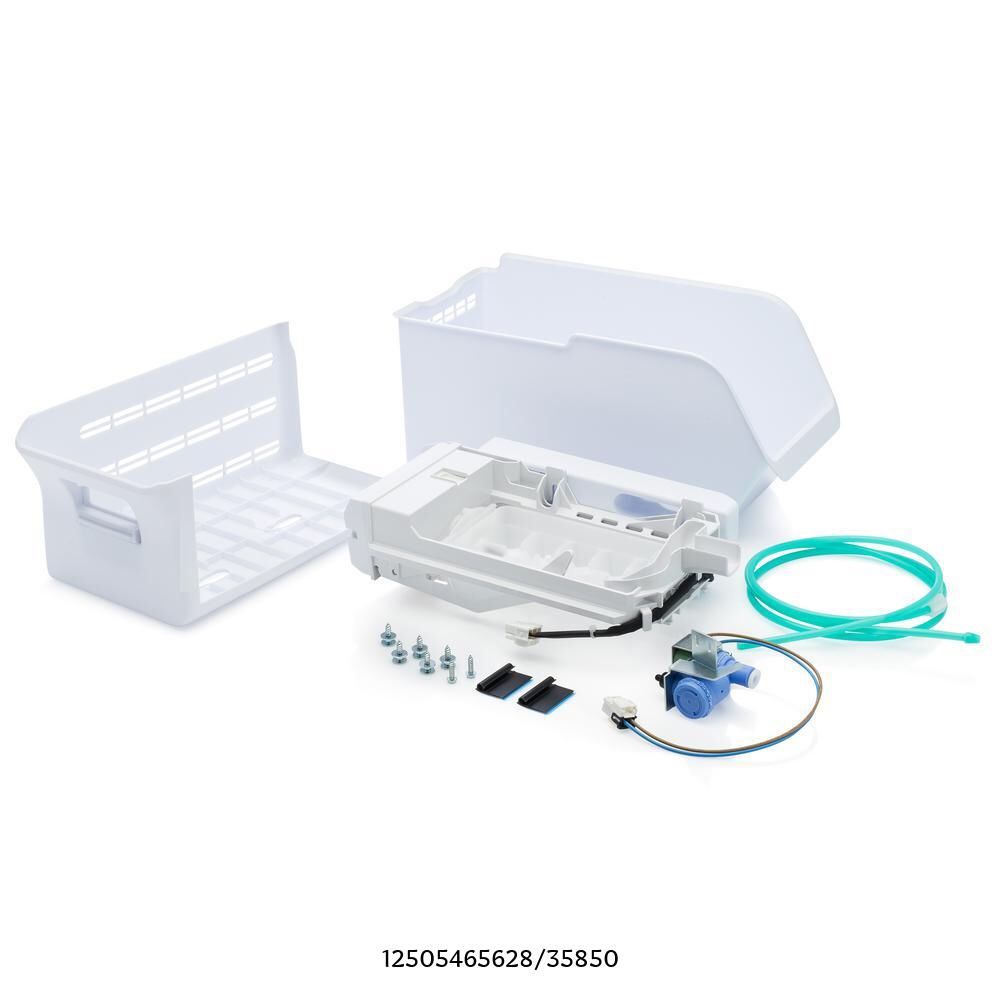 Frigidaire 8.25 in. Top Mount Refrigerator 5 lbs. Built-In Plastic Ice Maker Installation Kit in White - Slightly used