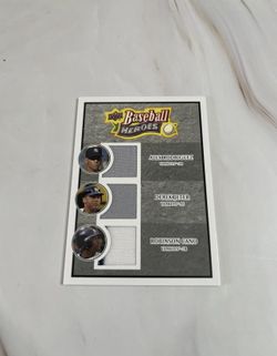 2008 Upper Deck Heroes Jersey Derek Jeter Alex Rodriguez Robinson Canó /125