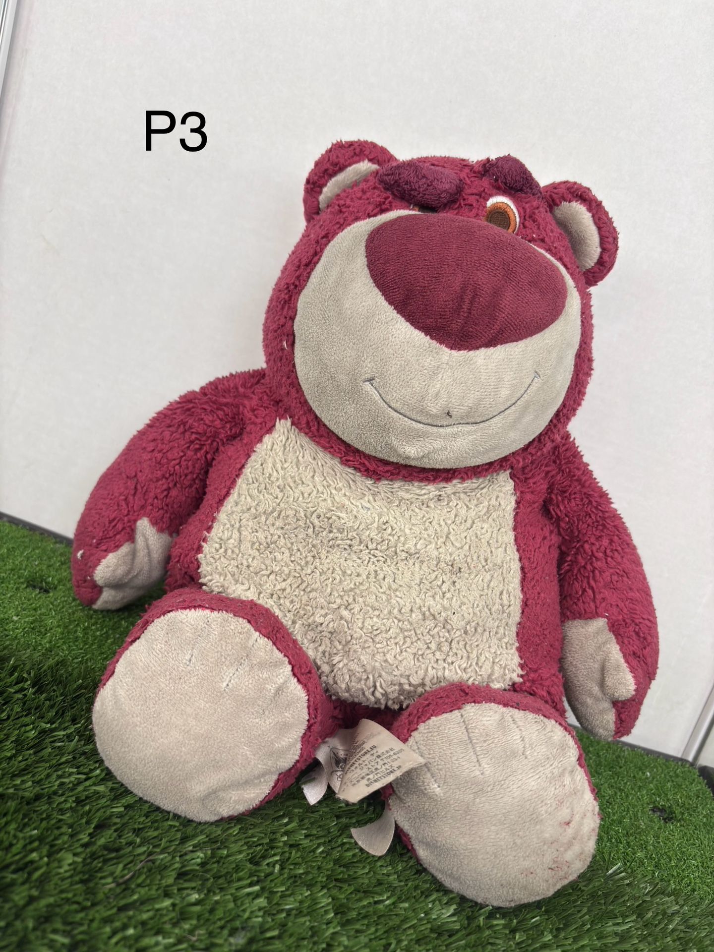 Disney Pixar Store Lotso Huggin Bear Plush 15" Strawberry Scent Toy Story 3