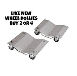 LIKE NEW,  WHEEL DOLLIES, BUY 2 OR 4