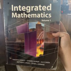 Integrated Mathematics Volume 1