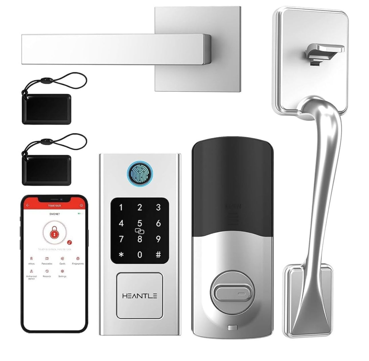 Brand New Keyless Front Door Lock / Handle Set 