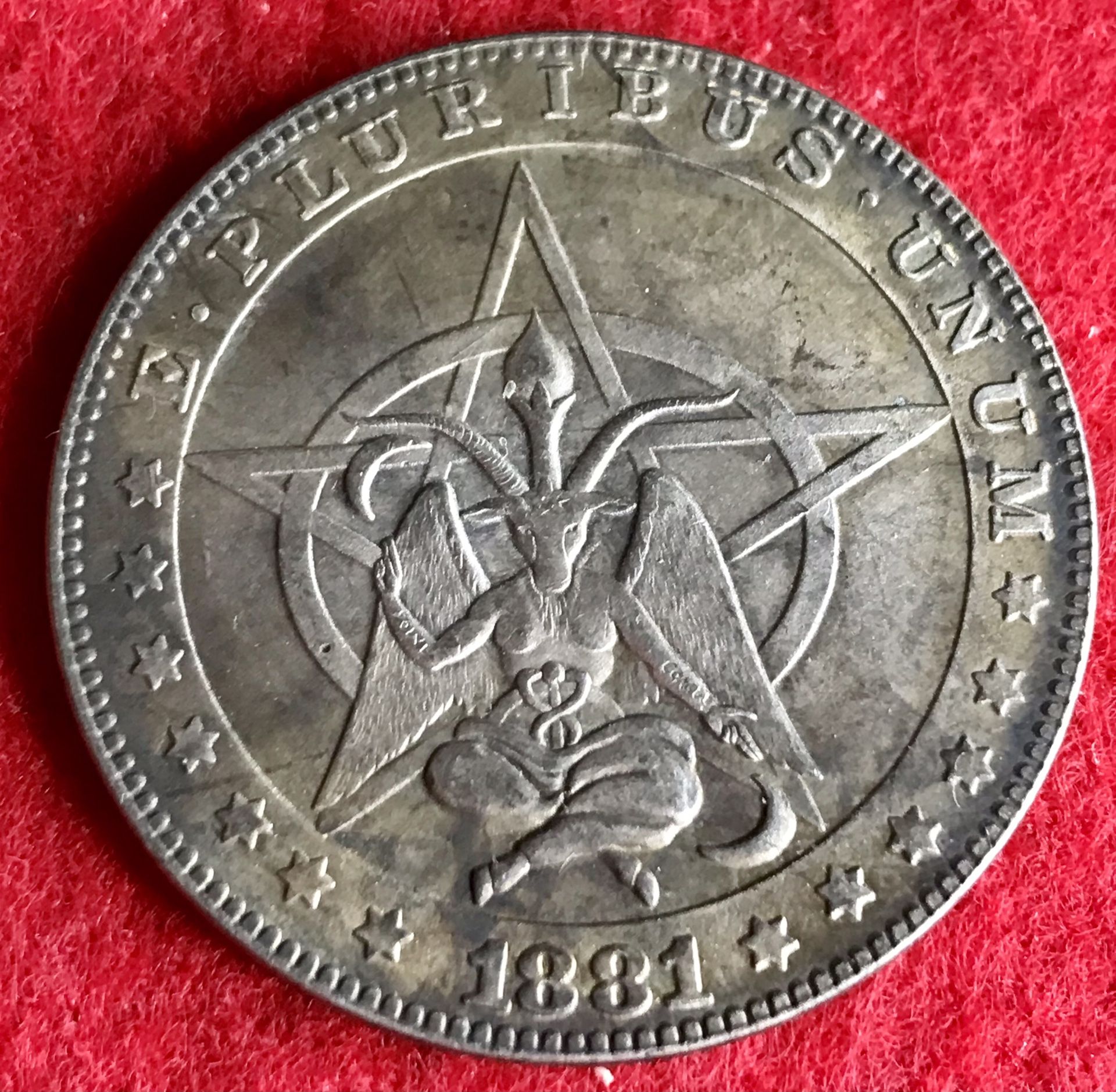 Large Pentagram Coin. First $20 Offer Automatically Accepted. Shipped Same Day!