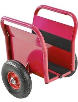 New Heavy Duty Panel Dolly, All-Terrain Slab Dolly with 10" Solid Rubber Wheels and Handle