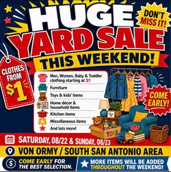 🚨 HUGE YARD SALE THIS WEEKEND! 🚨