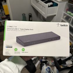 Belkin Triple Display DisplayLink Docking Station Hub with 3 HDMI Ports, 2 DisplayPorts for Triple 4K Display with 85W Power Delivery, Gigabit Etherne