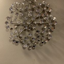 Set of 2 wall crystal bling decor