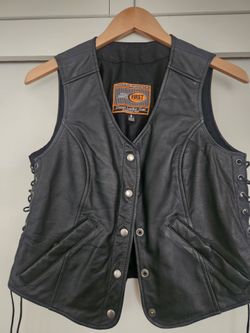 Leather vest