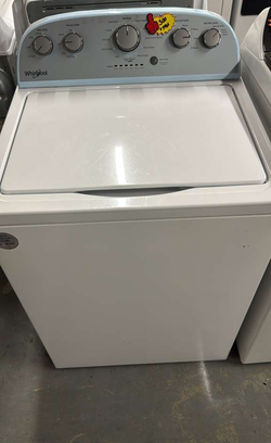 Whirlpool Top Load Washer – White, Dial Controls, Clean