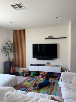 Floating entertainment center