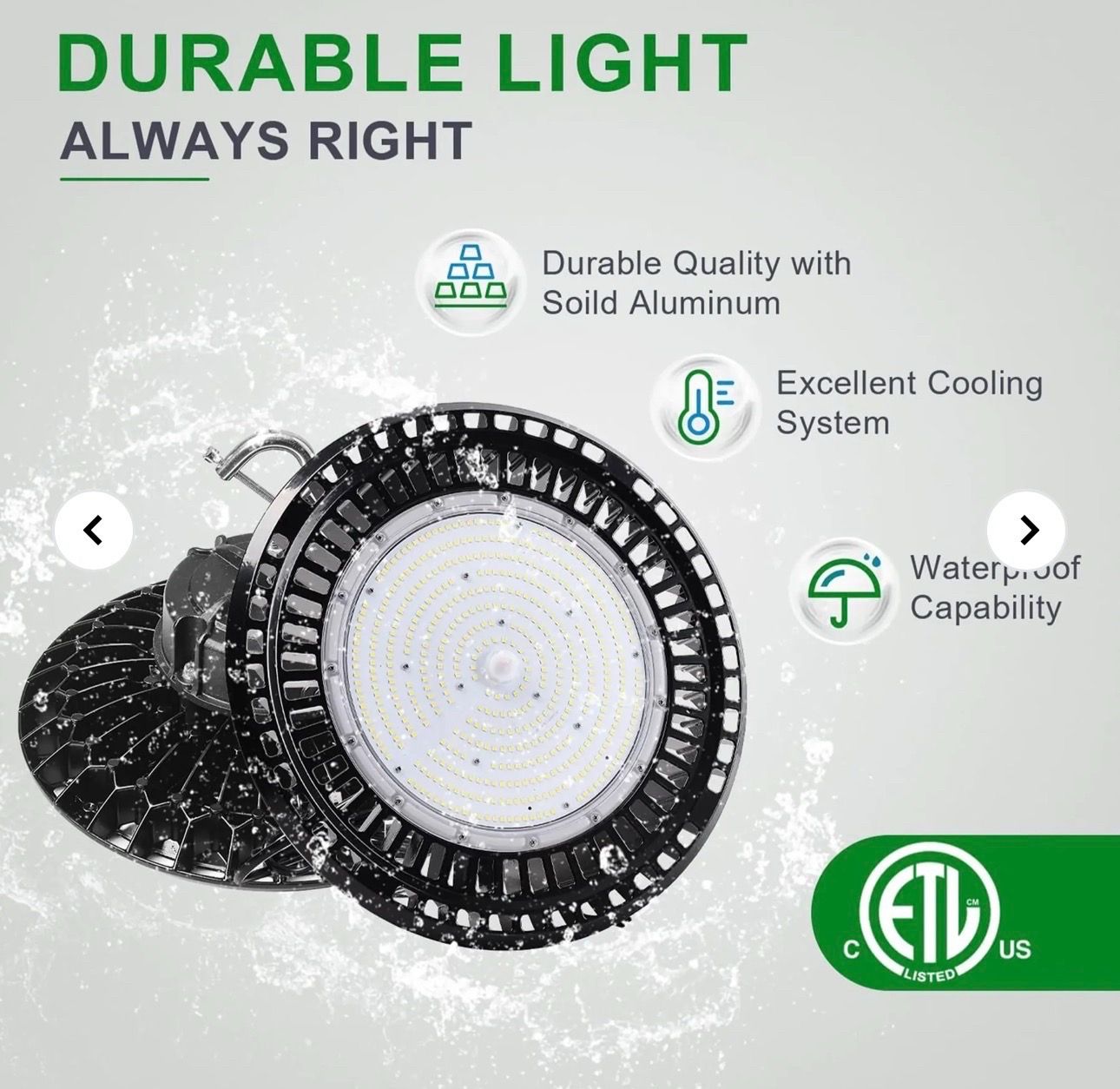 200W LED UFO High Bay Light $40