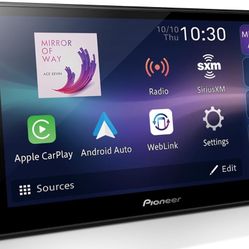 Pioneer DMH-W3000NEX 6.8" Double Din Multimedia Digital Media Receiver, Wireless Apple CarPlay and Android Auto, Bluetooth, Backup Camera Compatible, 
