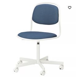 IKEA Swivel Desk Chair Blue/white
