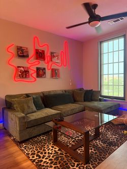 Corduroy, Green Couch for Sale