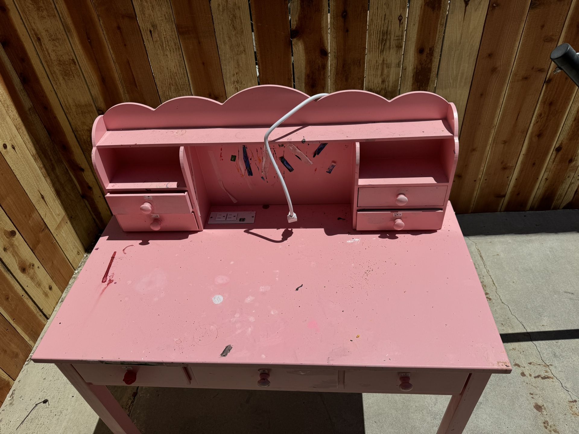 Pink Desk 