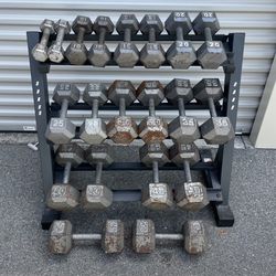 Dumbbell Sets 5-50lbs With Rack