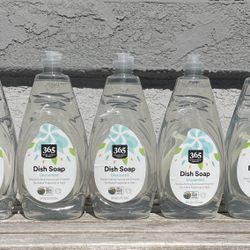New Five (5) x 365 by Whole Foods Market, Unscented Dish Soap, Plant-Derived Ingredients, 24 Fl Oz