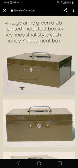 Vintage Military Lock Box