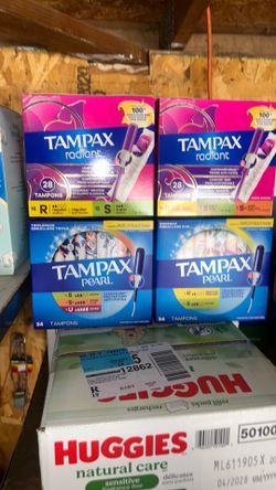 Tampax. 6 each