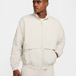 Nike Sportwear Solo Swoosh Woven Track Jacket Gray FB8622-072 Men’s Sz Large NWT