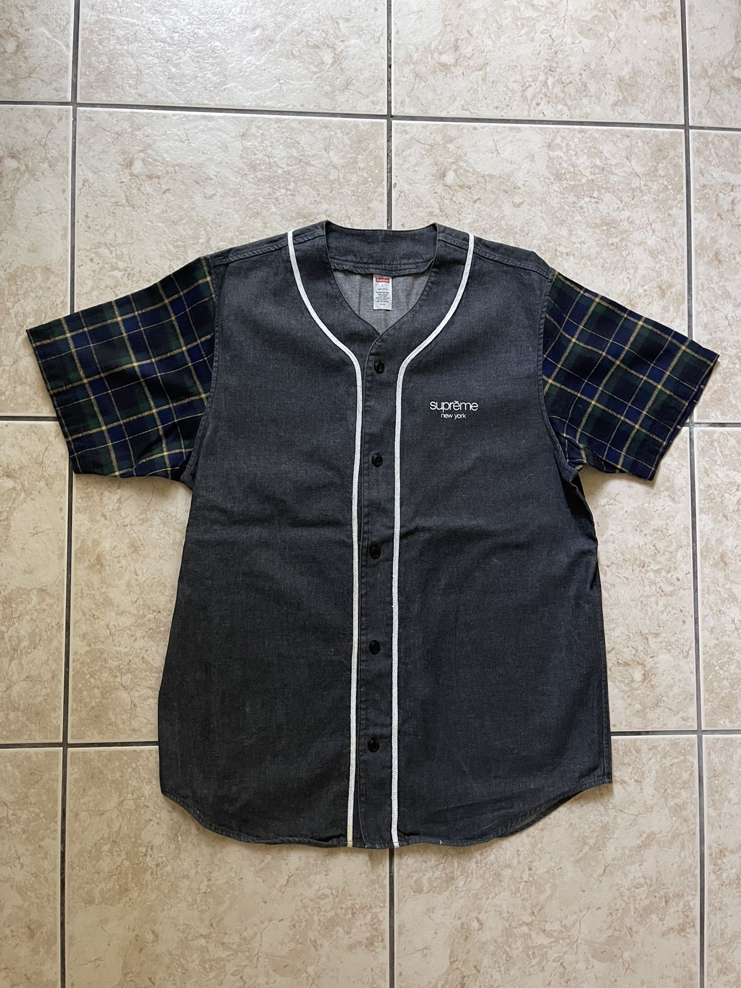 Supreme NY SS14 Men’s Baseball Jersey Large - Rare*