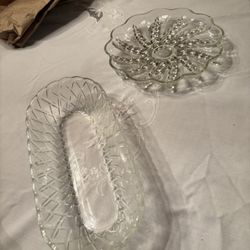Beautiful Crystal Serving Dishes 