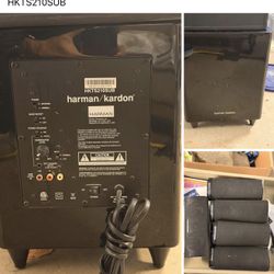 Herman Kardan Subwoofer Plus 5 Speakers 
