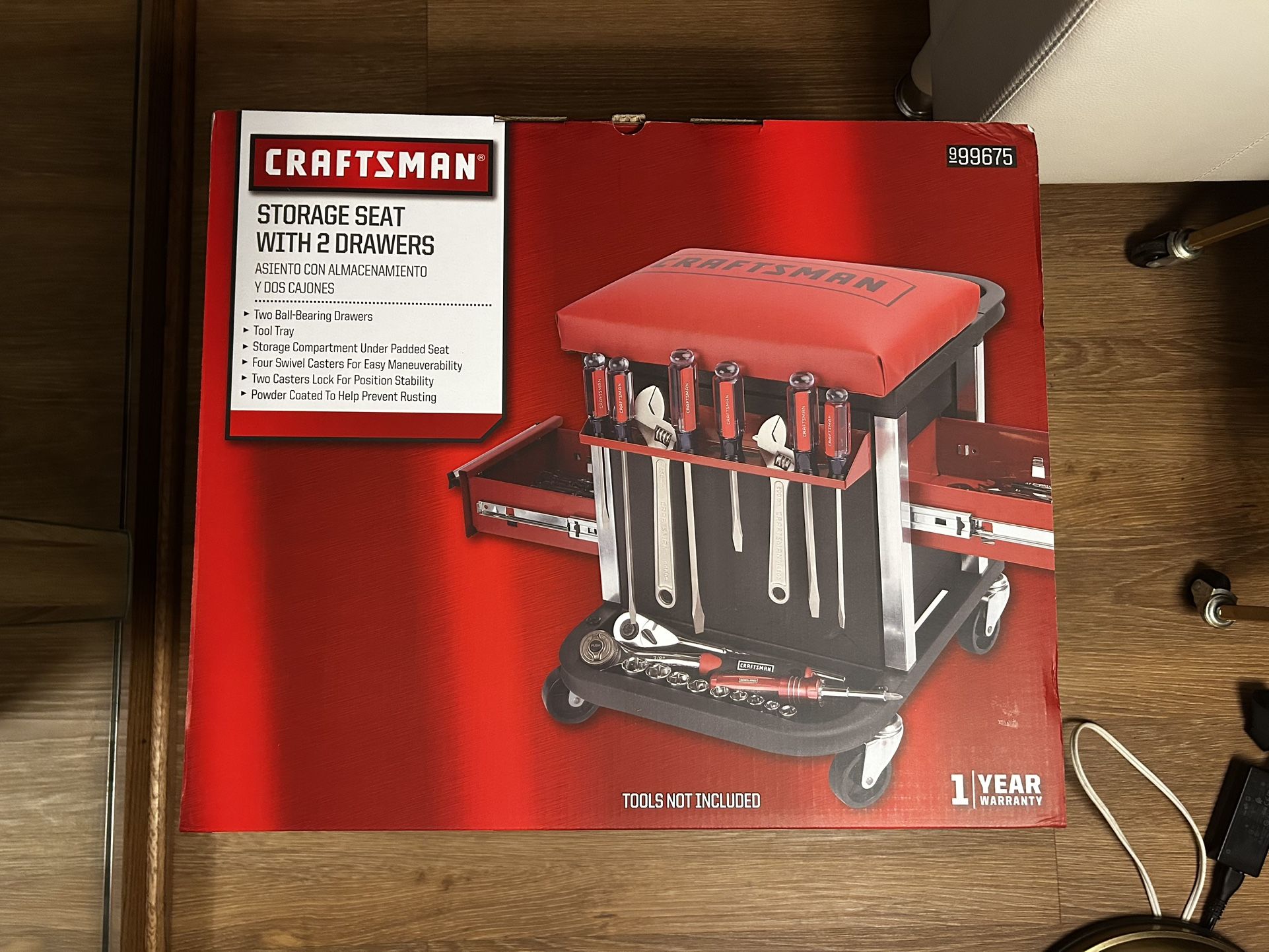 Craftsman Storage Seat with 2 Drawers