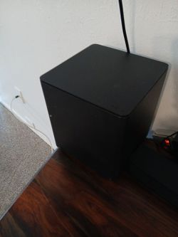 Black Cube Subwoofer Speaker