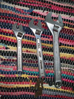 Set of 3 Adjustable Wrenches
